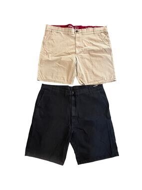 Wrangler Outdoor Khaki Black Chino Shorts Mens plus 44 bundle
